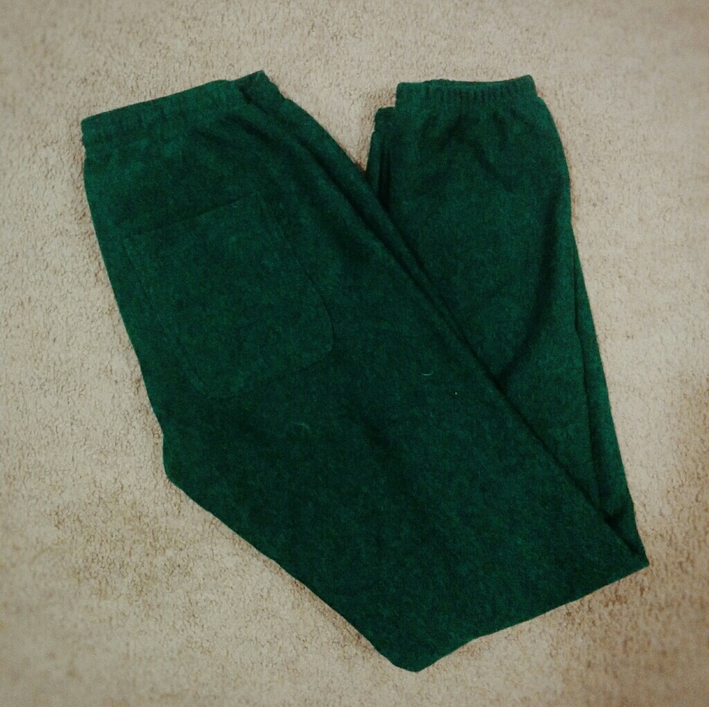 American Apparel sweatpants peppered green XS
