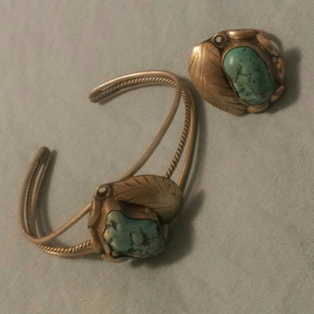 Silver and turquoise set