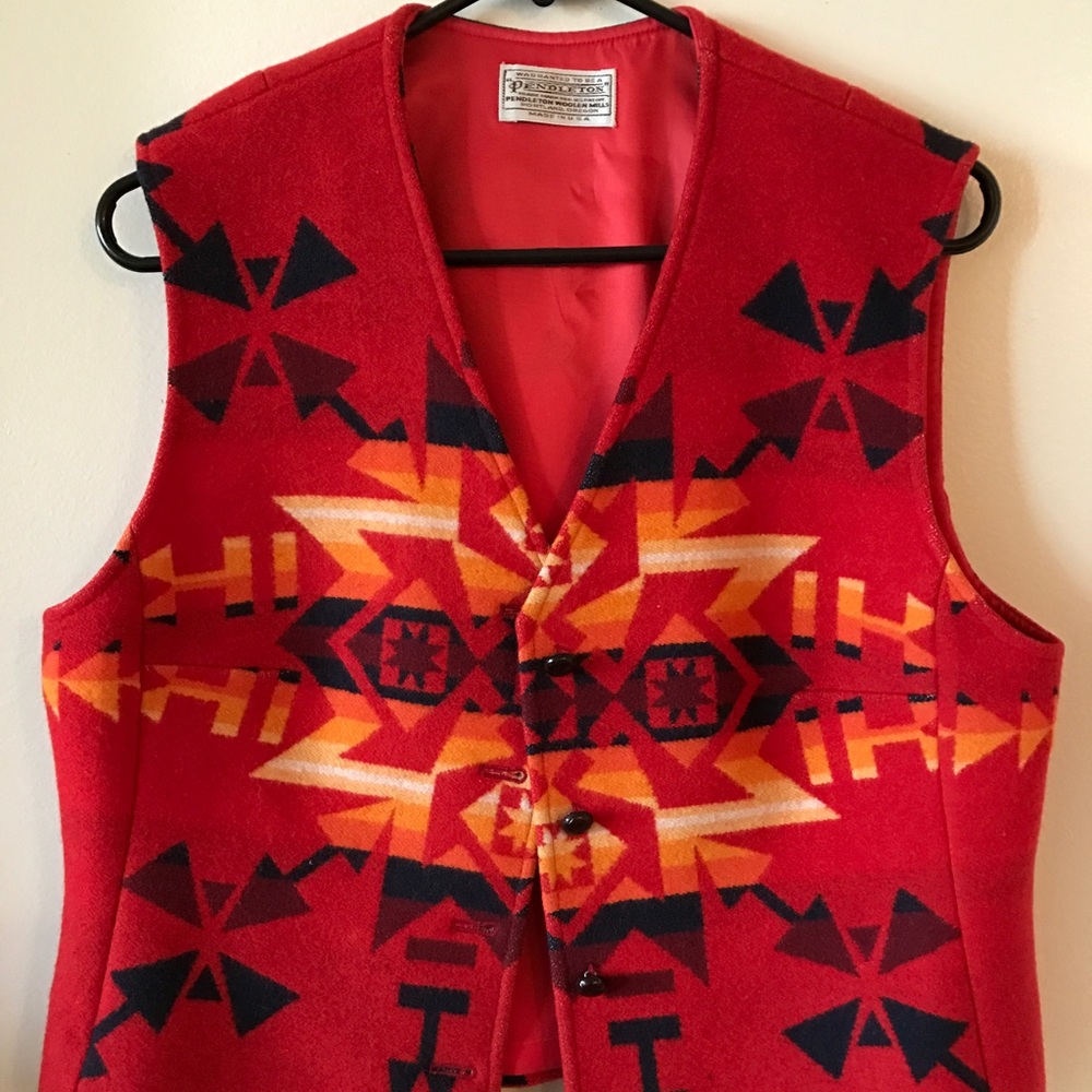 Pendleton Vintage Wool Southwest Navajo Vest