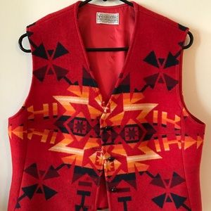 Pendleton Vintage Wool Southwest Navajo Vest