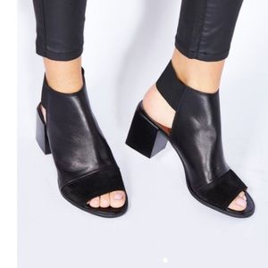 Topshop sling back peep toe bootie