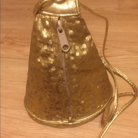 GOLD 💃💃LAME EVENING BAG - Picture 3 of 3