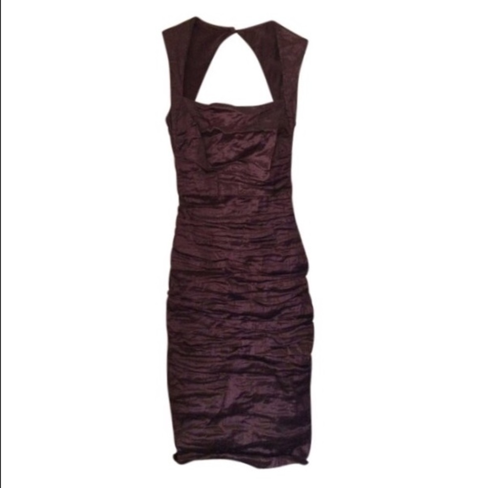 Nicole Miller
Techno Metal Cocktail Dress size 0P