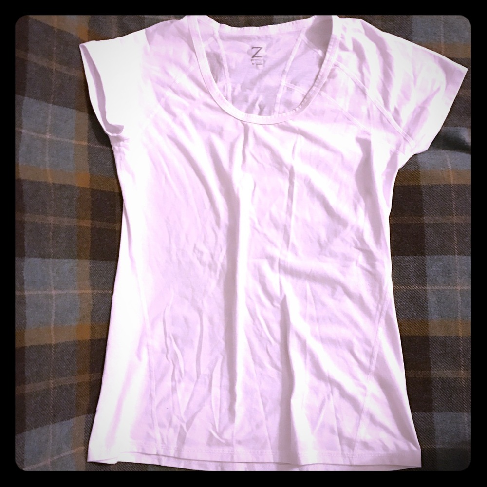 Zella white workout top