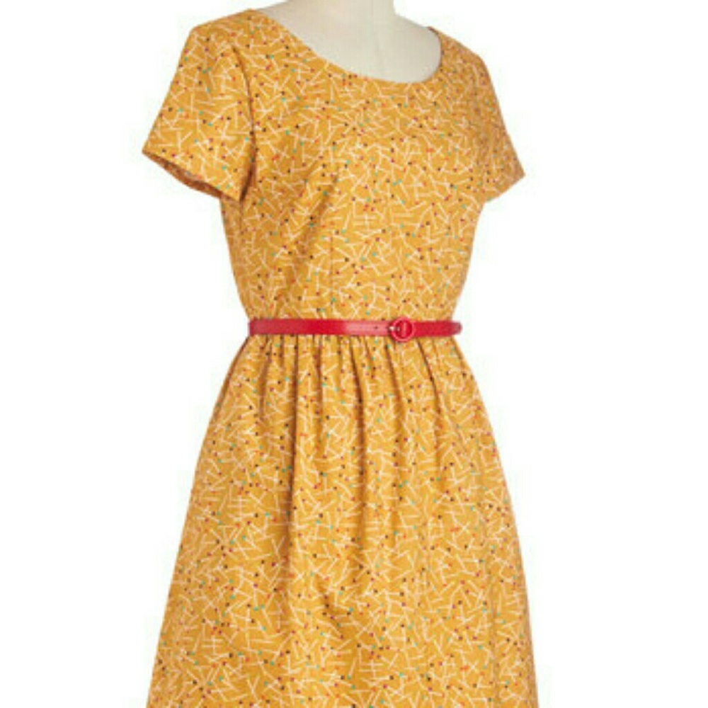 Cute Vintage Style Honey Dress