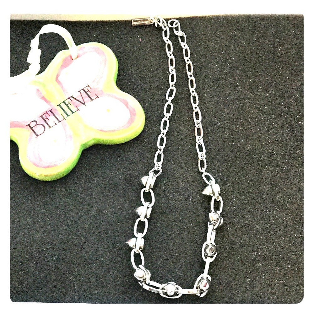 Lia Sophia stud chain link necklace