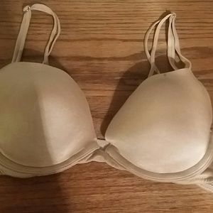 Victoria Secret push up bra size 34A beige