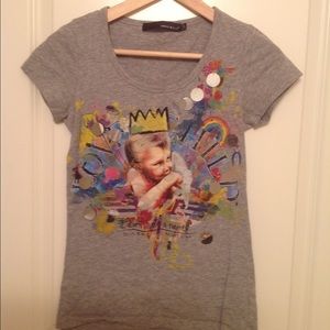 Grey fashion T-shirt