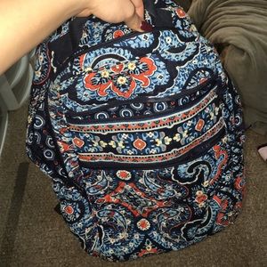 Blue Print Vera Bradley Laptop Backpack