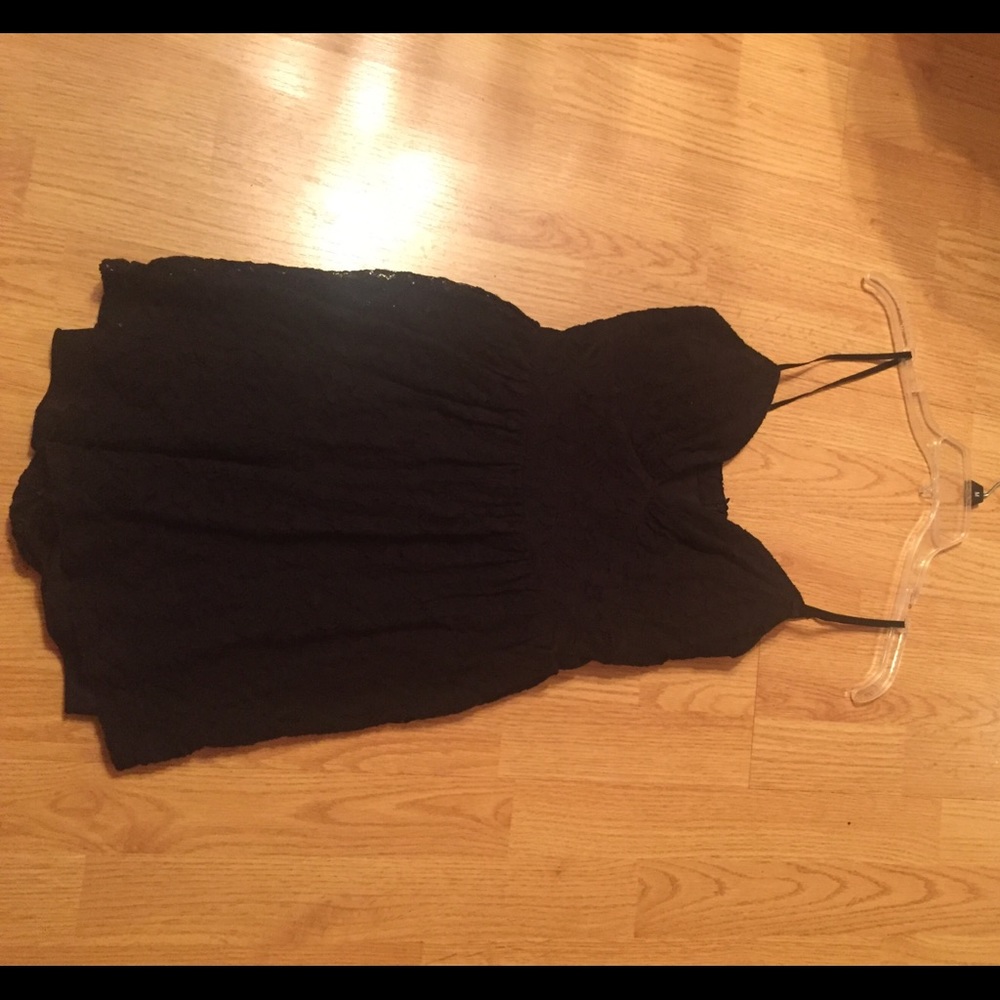 Black lace romper