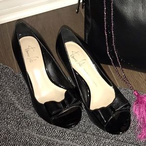 Franco Sarto peep toe wedge