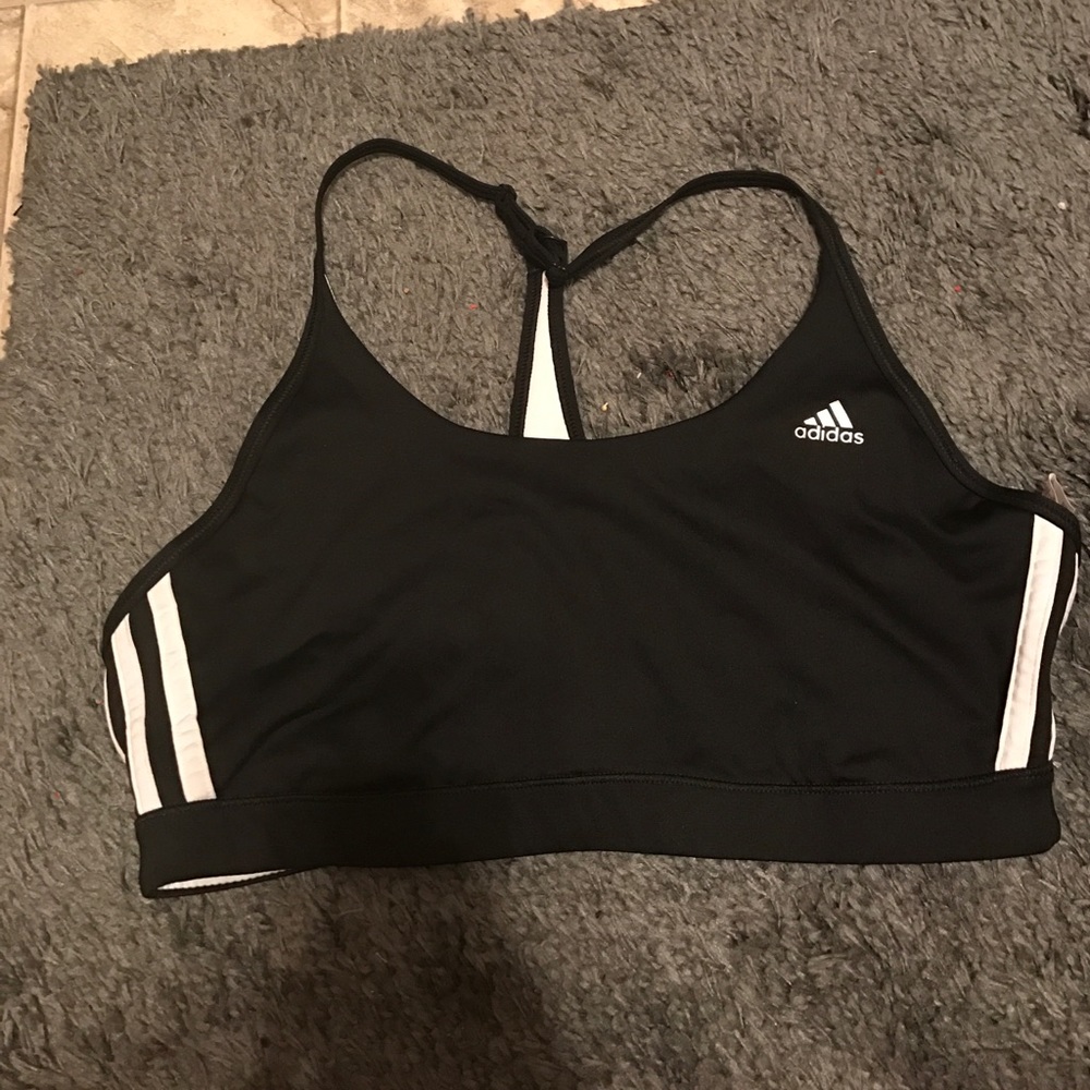Adidas 3 stripes sports bra