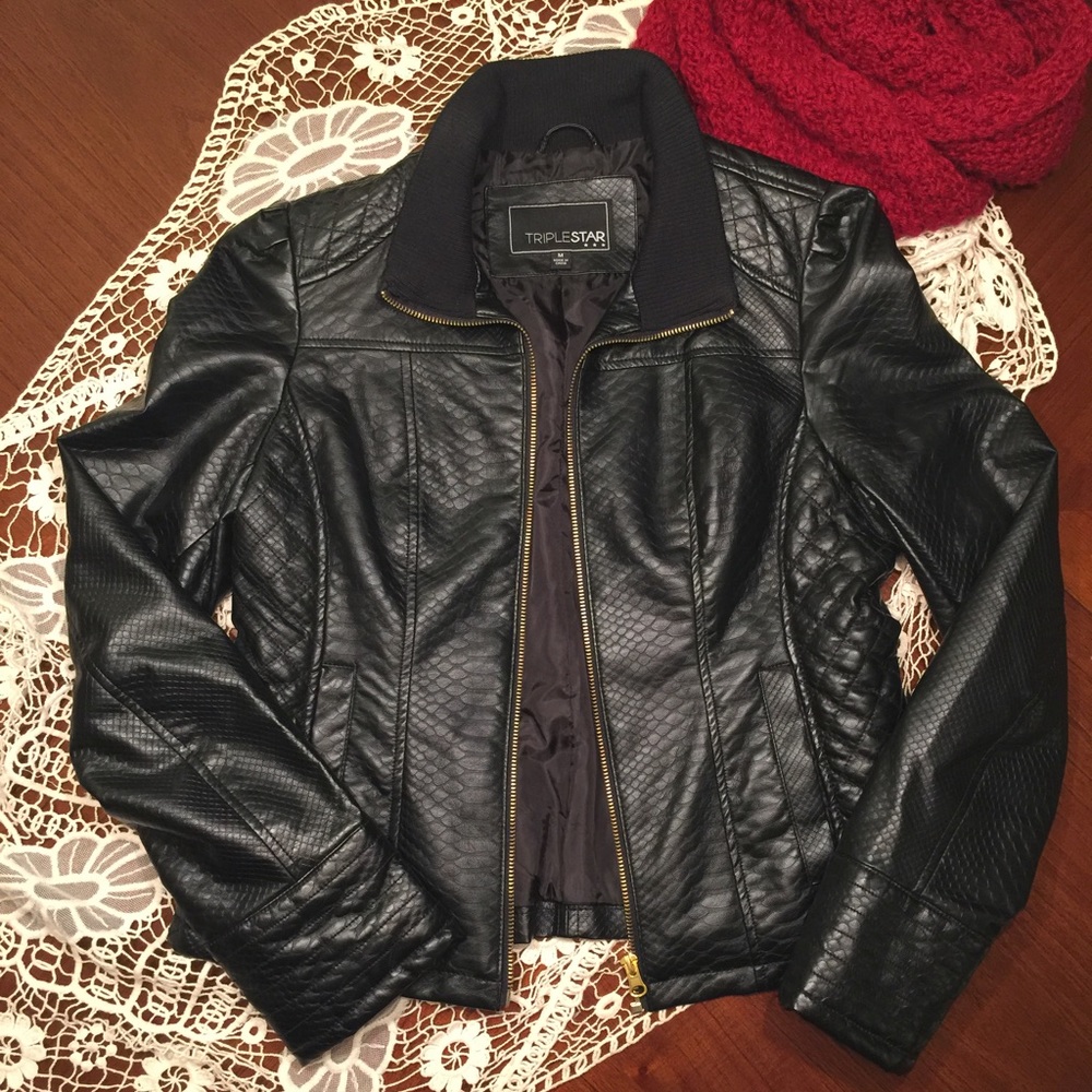 Triple Star Leather Jacket