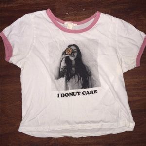 I Donut Care Crop Top