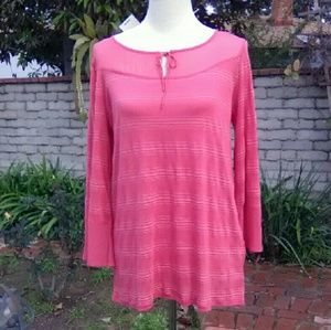 Lucky Brand  tunic top.  Silky soft!!  Size L