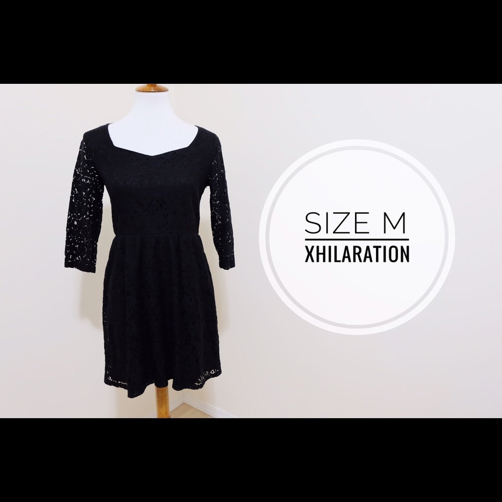 Xhilaration size M Black Lace Mini Dress