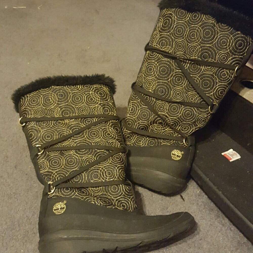Boots Black & Gold Timberlands