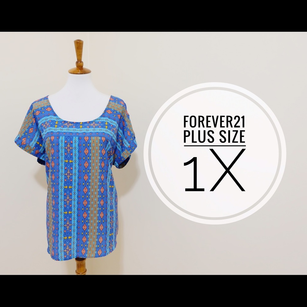 Forever21 Plus size 1X Trendy Top