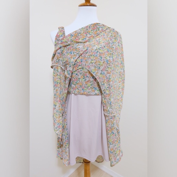 Floral Sleeveless size Large Dress - Picture 5 of 7