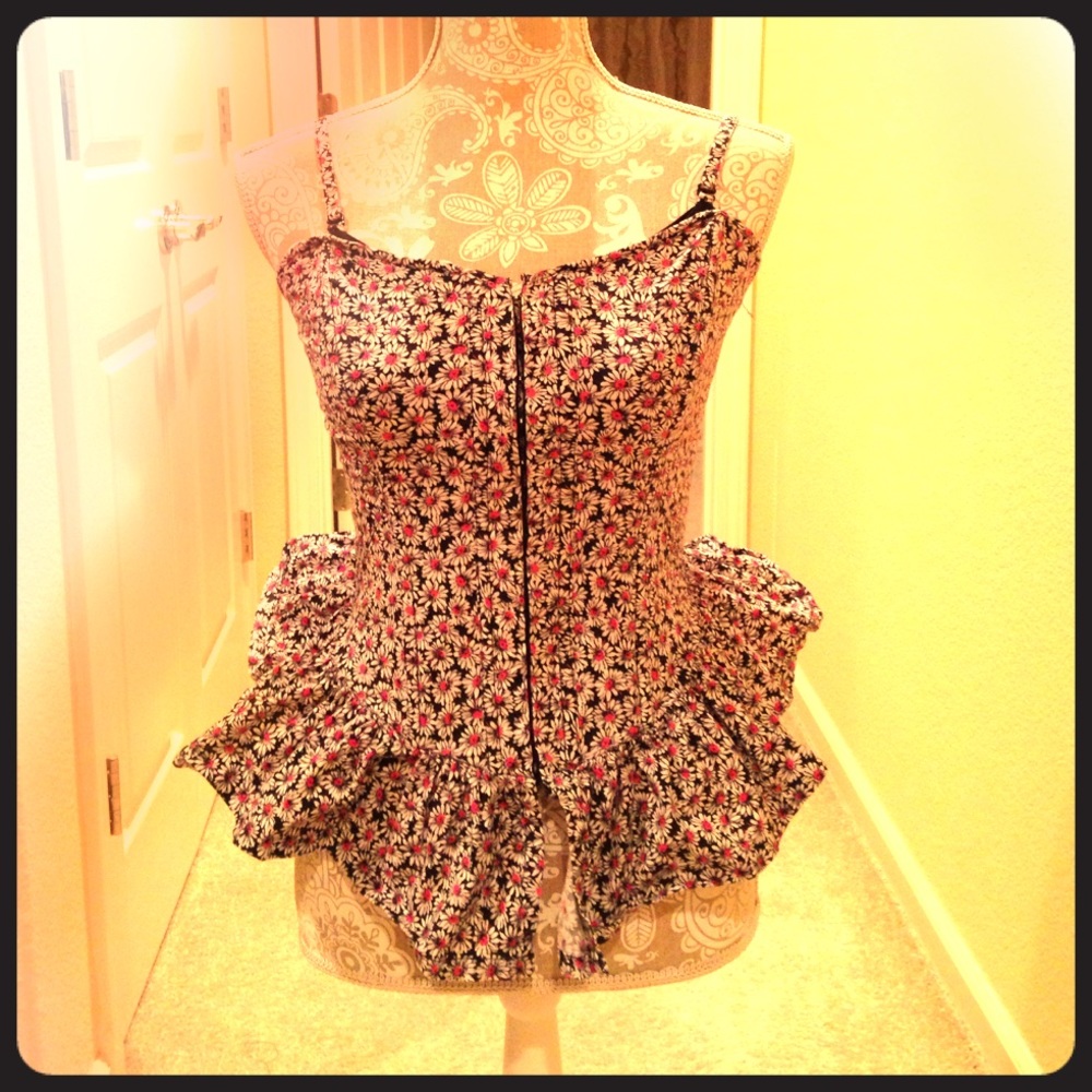 Betsey Johnson floral corset