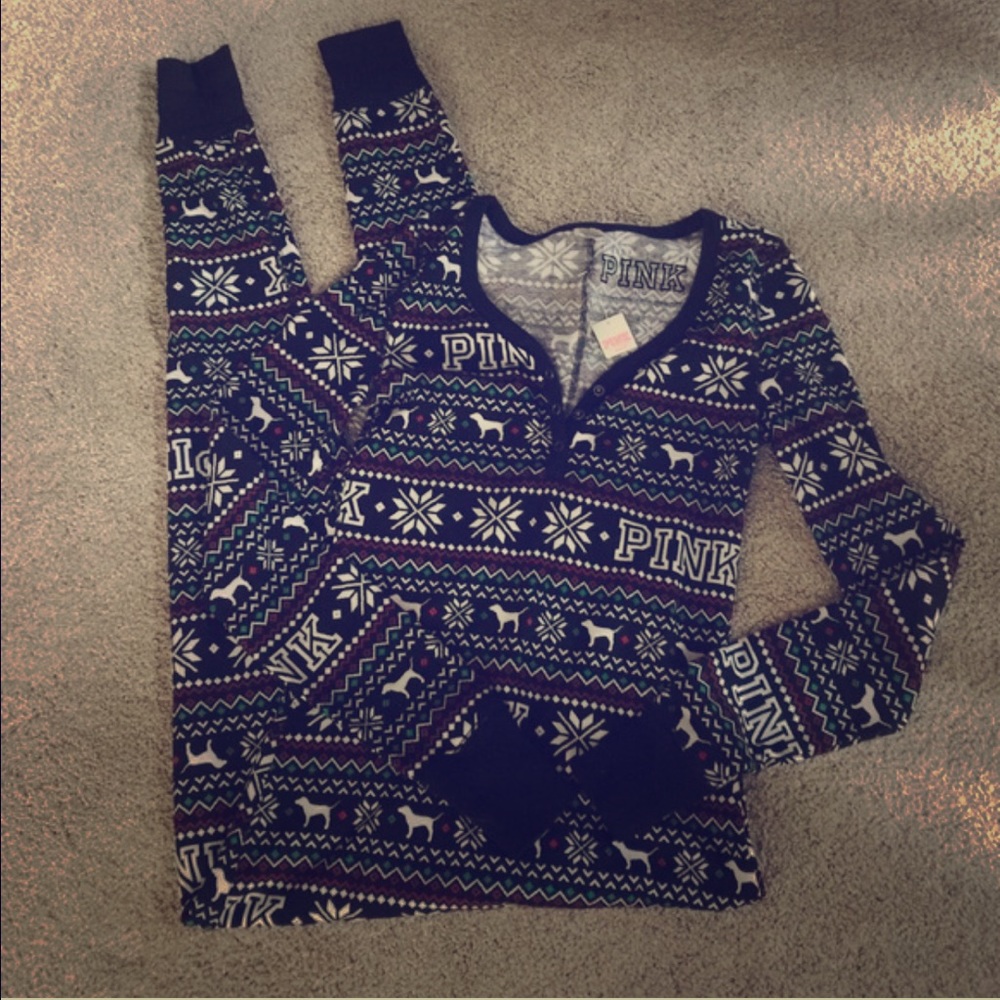 VS PINK Long Jane Onesie. NWOT