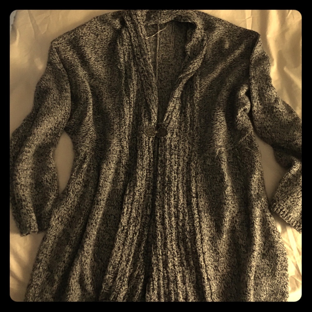 Black and white sweater