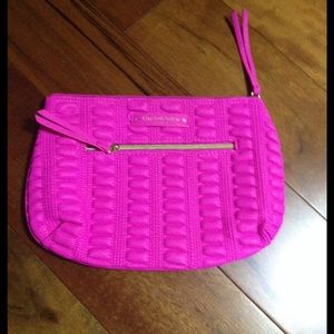 Make up pouch hot pink Elizabeth Arden. Obo