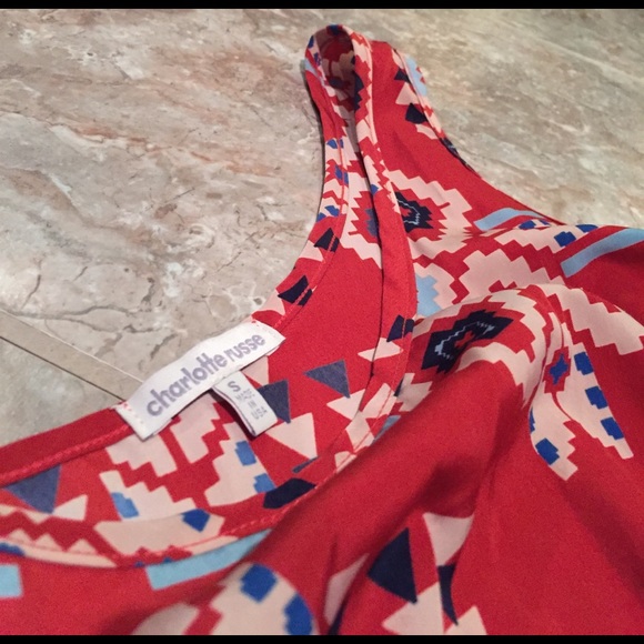 ✨FINAL PRICE✨One Shoulder Aztec Boho Mini Dress - Picture 3 of 4