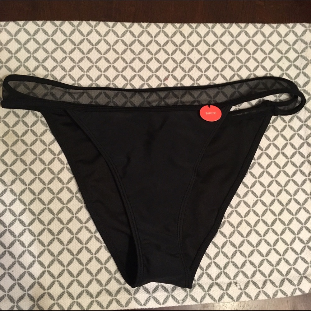 Forever 21 mesh paneled bikini bottom-new