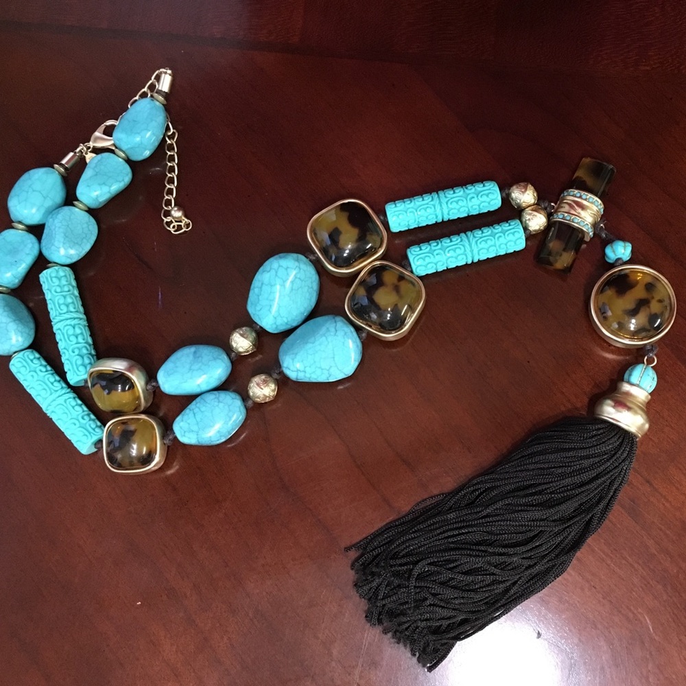 Chico's turquoise Statement Necklace