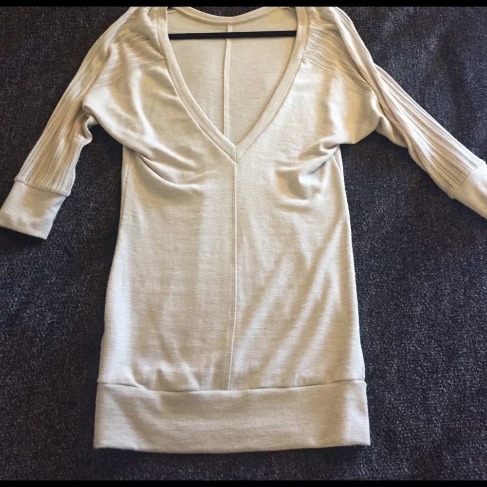 Deep V backed dress