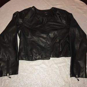 Faux Moto Jacket
