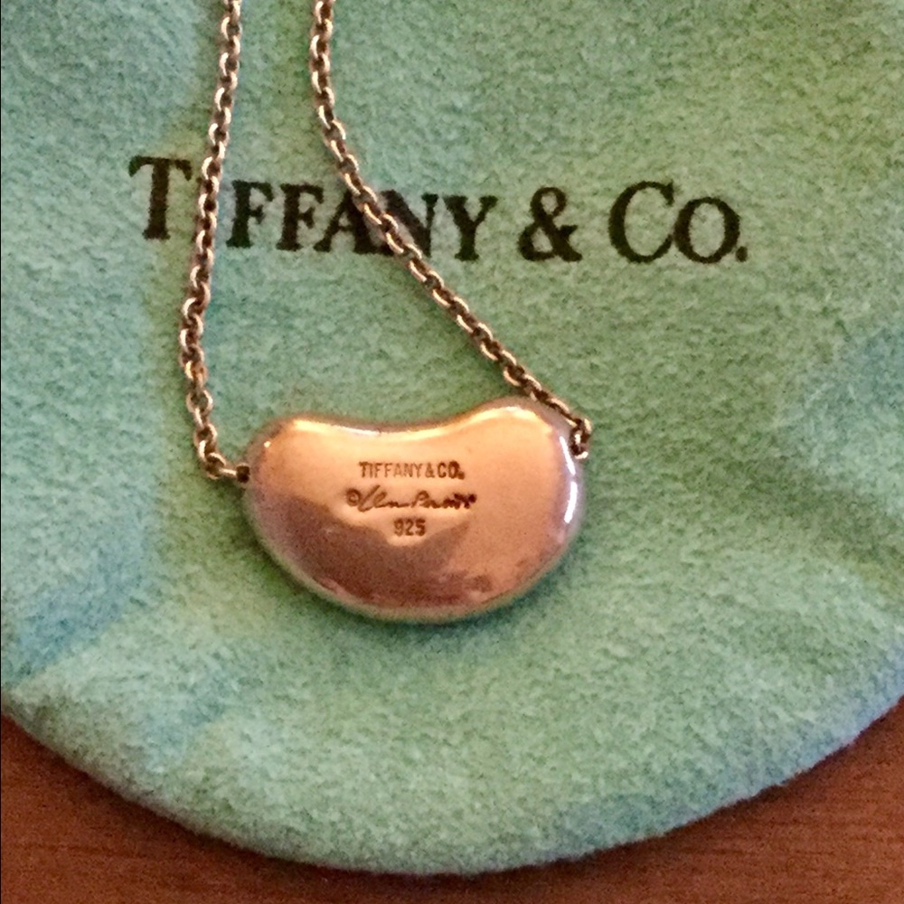 Tiffany Elsa Peretti Bean Necklace