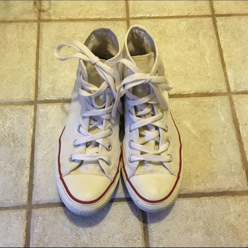 Converse White High Tops
