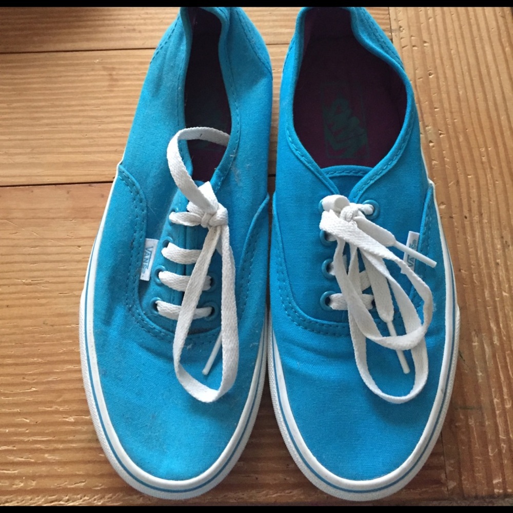 Teal Blue Vans Tennis Shoes