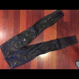 J brand leather jeans