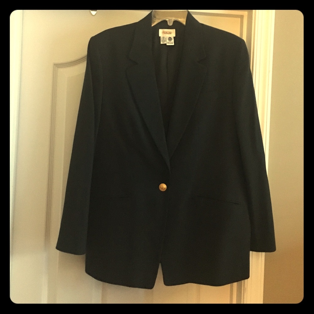 Talbots hunter green blazer