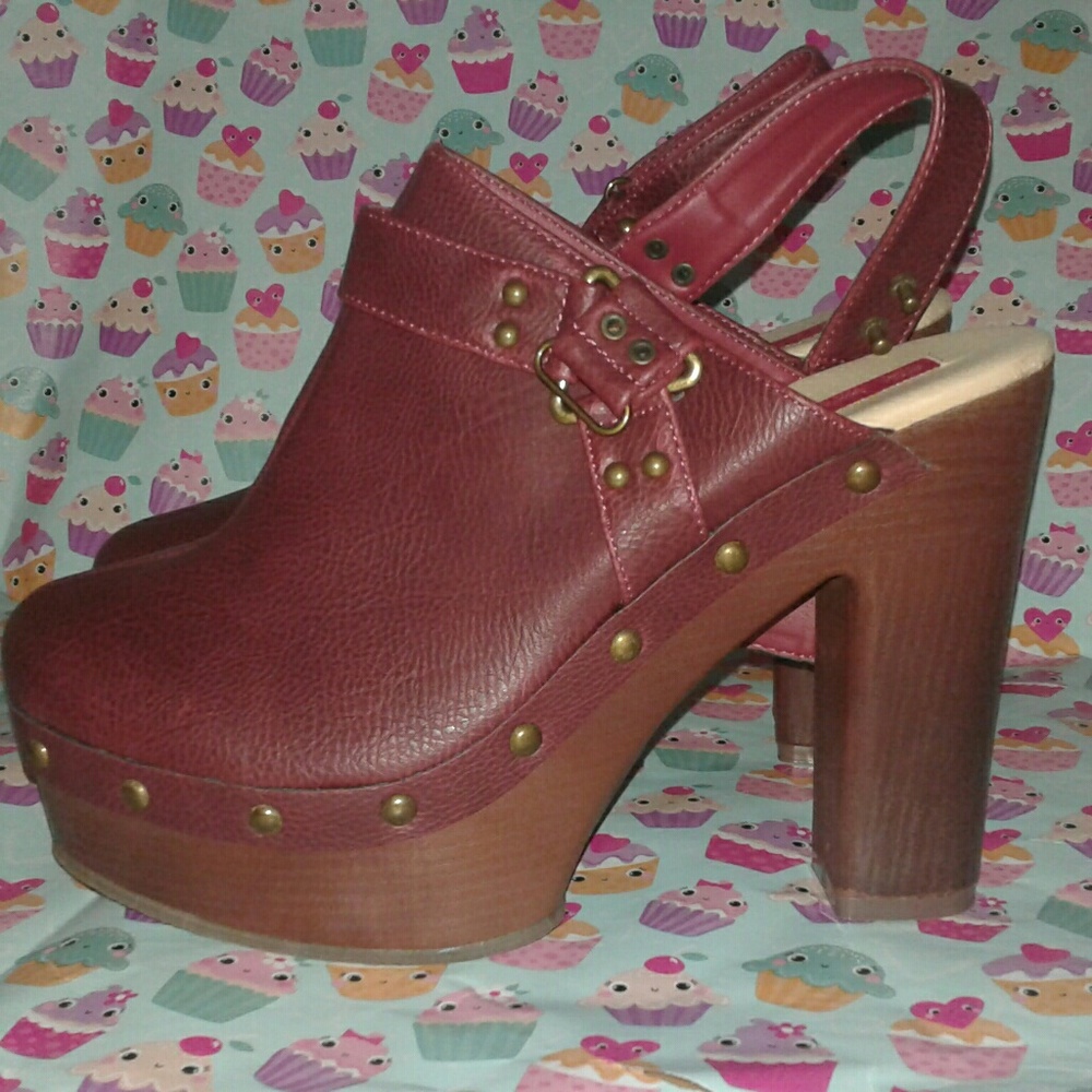C. Label Mules ankle strap size 10