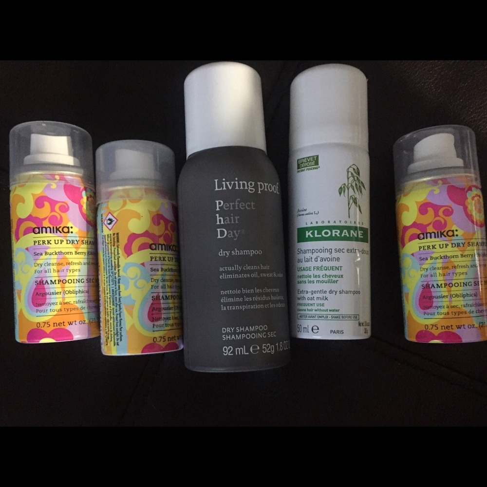Dry shampoo lot Living Proof Amika Klorane