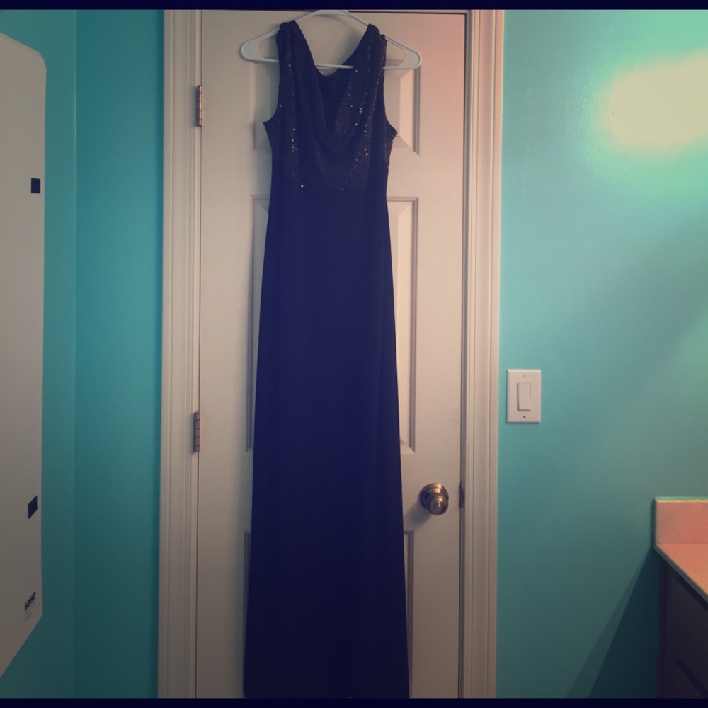 Simple black formal dress