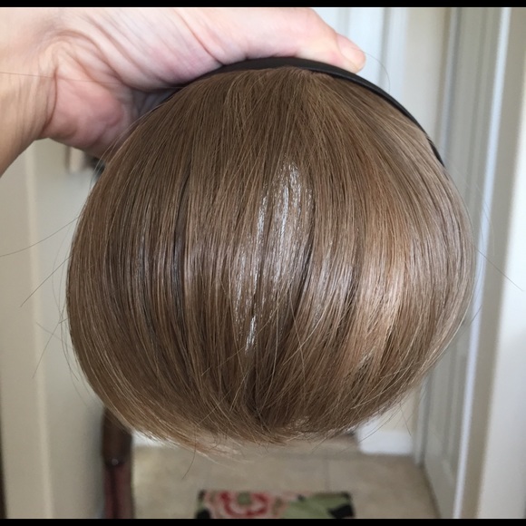 NEW light brown bangs with blonde highlights - Picture 3 of 5