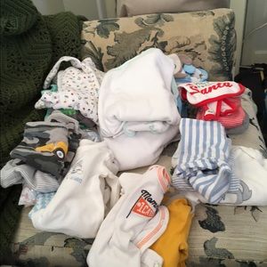 Newborn boy clothes/3 robes