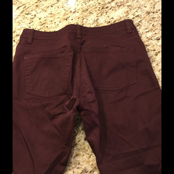 2 pairs! Gap Grey Flannel & Plum Sz 6 bootcut - Picture 5 of 5