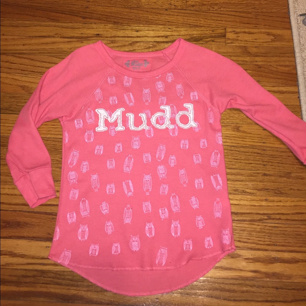 MUDD Pink Girls Long Sleeve T-shirt. Size 10/12