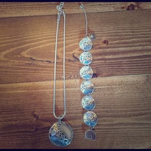 Matching bracelet and necklace