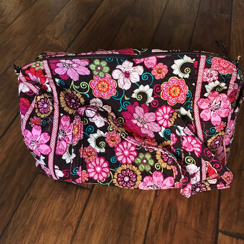 Vera Bradley Large Duffle Pink Floral Mod