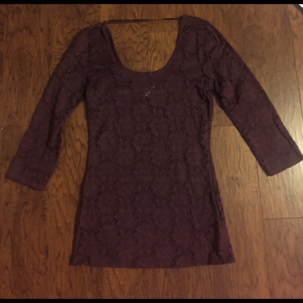 Thick lace shirt