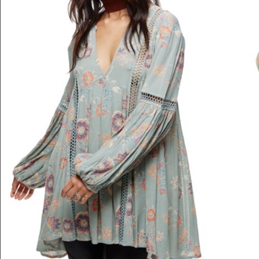 Free People tunic blouse/mini dress NWT - Picture 1 of 3