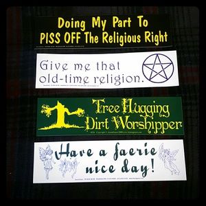 Wiccan bumper stickers