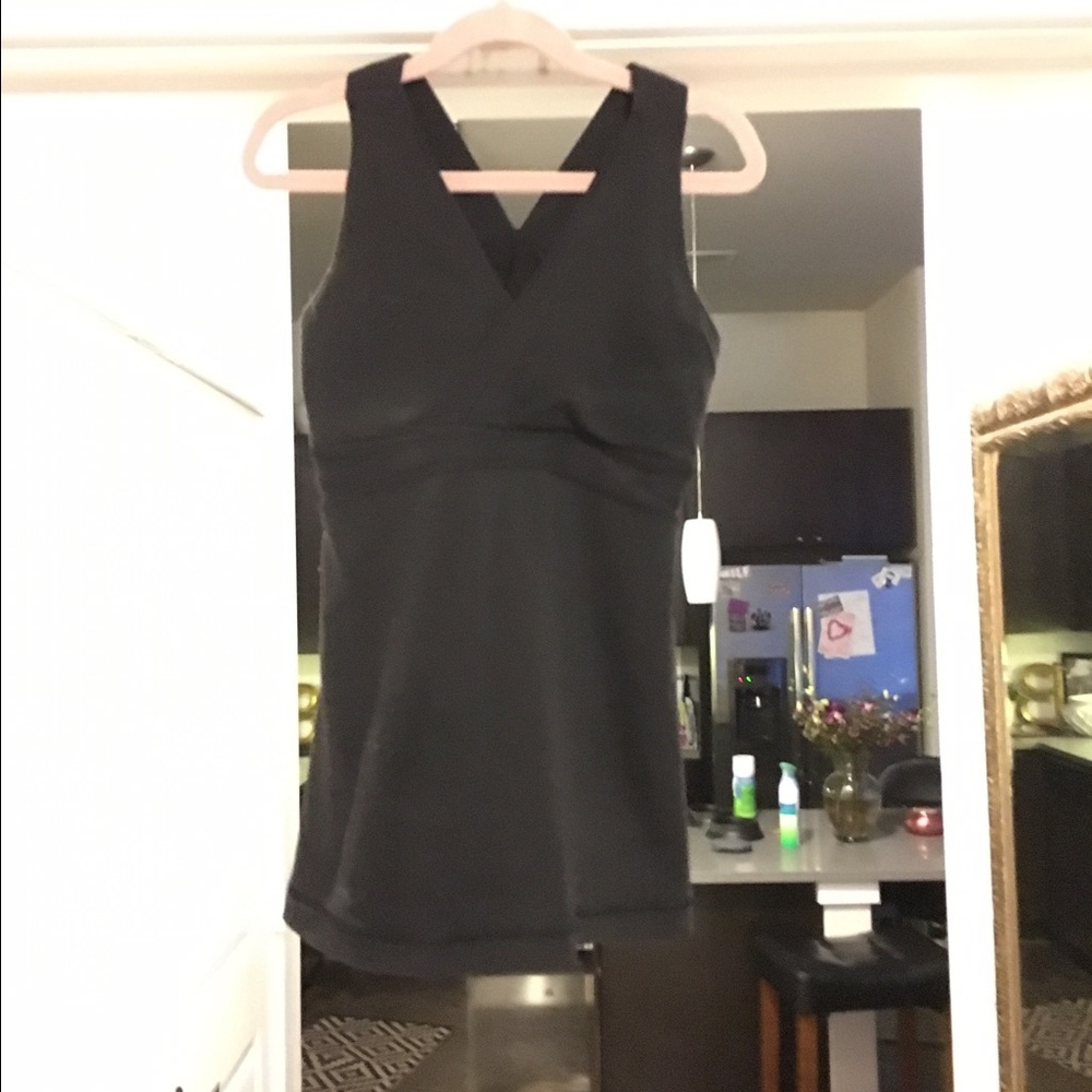 Lululemon black deep V neck
